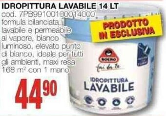 Mondo Brico IDROPITTURA LAVABILE 14 LT offerta