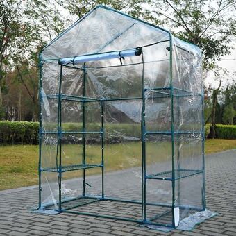 Bricofer Gardenia serra 8 ripiani 143x73xh.195 cm, telo in pvc trasparente da 0 offerta