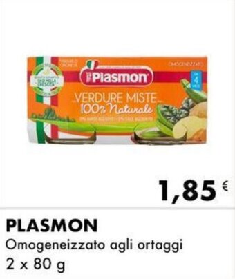 Iper Tosano PLASMON Omogeneizzato agli ortaggi 2 x 80 g offerta