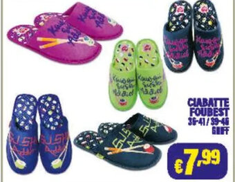 Cossuto CIABATTE FOUBEST 36-41/39-46 offerta