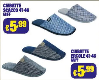 Cossuto CIABATTE SCACCO 41-46 GRIFF offerta
