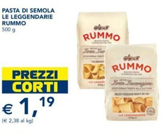 Esselunga PASTA DI SEMOLA LE LEGGENDARIE RUMMO 500 g offerta