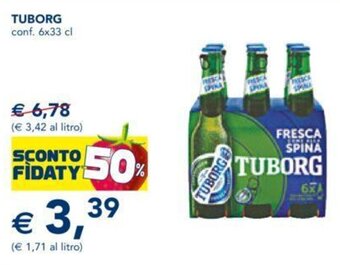 Esselunga TUBORG conf. 6x33 cl offerta