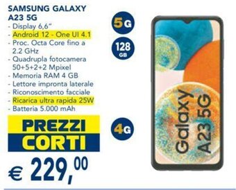 Esselunga SAMSUNG GALAXY A23 5G offerta