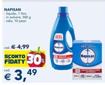 Esselunga NAPISAN - liquido, 1 litro - in polvere, 500 g offerta