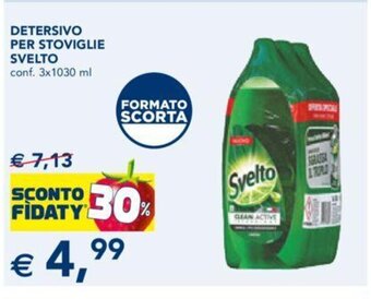 DETERSIVO PER STOVIGLIE SVELTO conf. 3x1030 ml