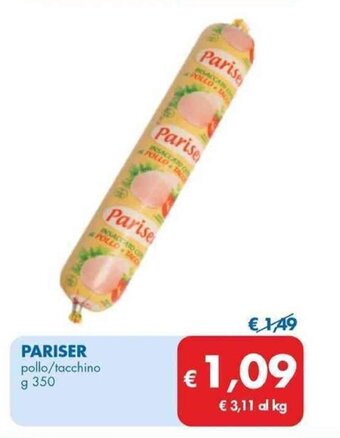 PARISER pollo/tacchino g 350