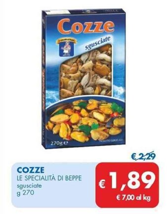 MD Discount COZZE LE SPECIALITÀ DI BEPPE sgusciate g 270 offerta