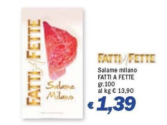 Salame milano FATTI A FETTE gr.100