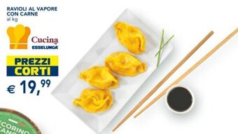 Esselunga RAVIOLI AL VAPORE CON CARNE offerta