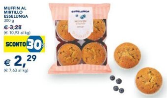 Esselunga MUFFIN AL MIRTILLO ESSELUNGA 300 g offerta