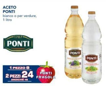 Esselunga ACETO bianco o per verdure, 1 litro offerta