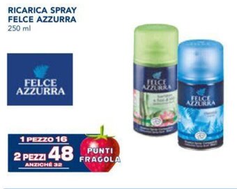Esselunga RICARICA SPRAY FELCE AZZURRA 250 ml offerta