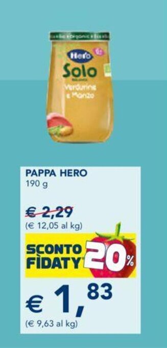 Esselunga PAPPA HERO 190 g offerta