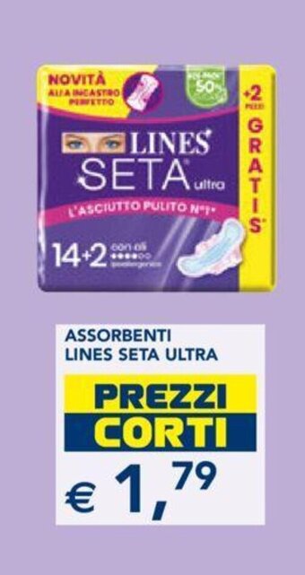 Esselunga ASSORBENTI LINES SETA ULTRA offerta