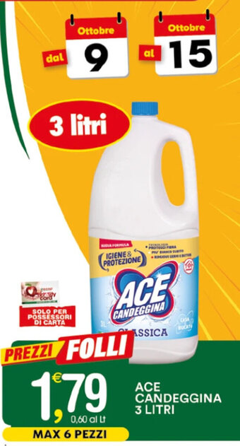 ACE CANDEGGINA 3 LITRI