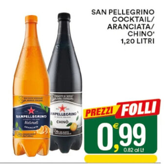 Gecop SAN PELLEGRINO COCKTAIL/ ARANCIATA/ CHINO' 1,20 LITRI offerta