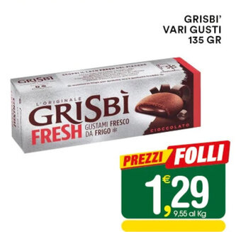 Gecop GRISBI' VARI GUSTI 135 GR offerta