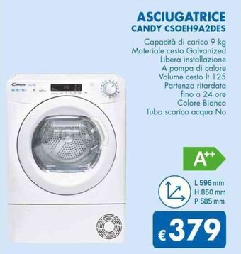MD Discount ASCIUGATRICE CANDY CSOEH9A2DES offerta