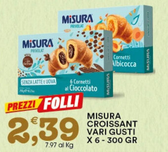 Gecop MISURA CROISSANT VARI GUSTI X 6-300 GR offerta