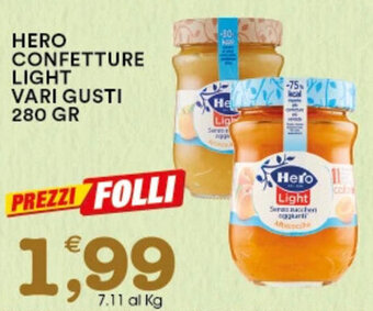 HERO CONFETTURE LIGHT VARI GUSTI 280 GR