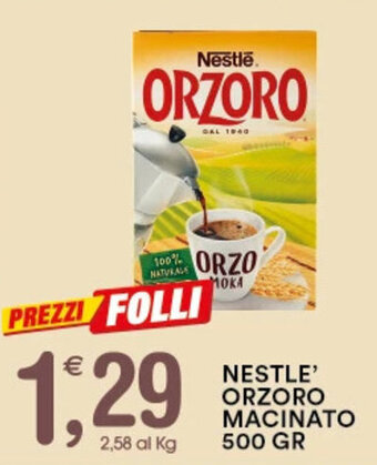 Gecop NESTLE' ORZORO MACINATO 500 GR offerta