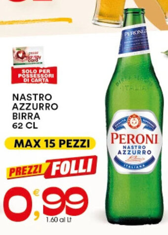 NASTRO AZZURRO BIRRA 62 CL