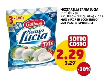 PENNY Galbani mozzarella santa lucia offerta