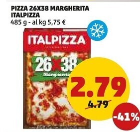 PENNY Italpizza pizza 26x38 margherita offerta