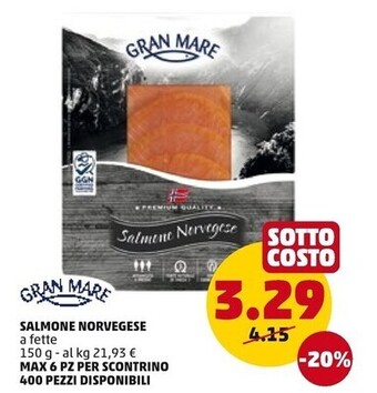 PENNY Gran mare salmone norvegese offerta