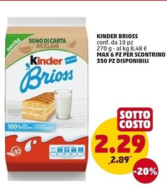 PENNY Kinder brioss offerta