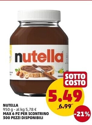 PENNY Ferrero nutella offerta