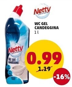 Netty wc gel candeggina