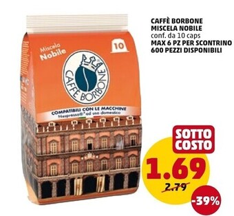 PENNY Caffe borbone miscela nobile offerta