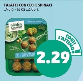 PENNY Garden gourmet falafel con ceci e spinaci offerta