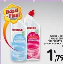 Spazio Conad Conad wc gel con candeggina profumata o disincrostante offerta
