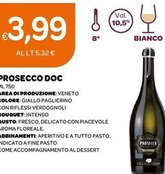Ekom Prosecco doc offerta