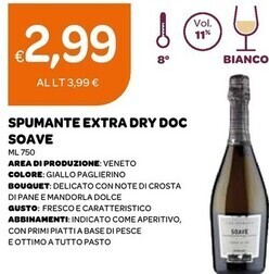 Ekom Soave spumante extra dry doc offerta