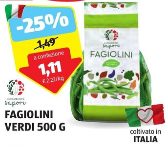 ALDI I COLORI DEL sapore FAGIOLINI VERDI 500 G offerta