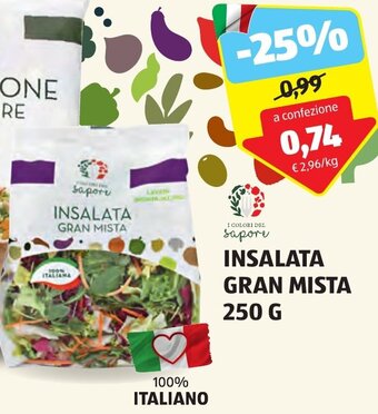 ALDI I COLORI DEL sapore INSALATA GRAN MISTA 250 g offerta