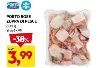 DPiù Porto rose zuppa di pesce offerta