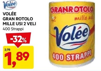 DPiù Volee gran rotolo mille usi 2 veli offerta