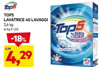 DPiù Top5 lavatrice 40 lavaggi offerta