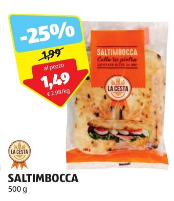 ALDI LA CESTA SALTIMBOCCA 500 g offerta