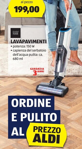 ALDI Easy Home LAVAPAVIMENTI 150W offerta