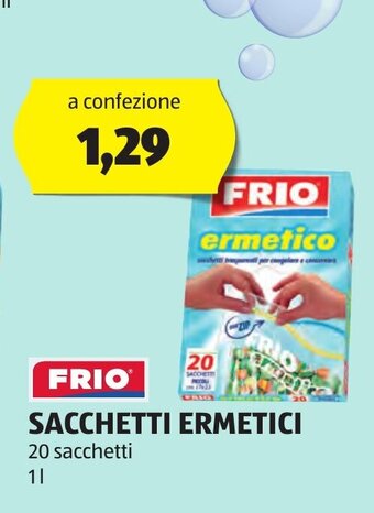 ALDI FRIO SACCHETTI ERMETICI 20 sacchetti 1 l offerta