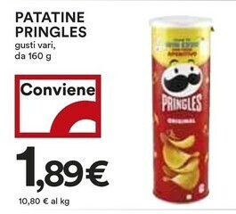 Coop Pringles patatine offerta