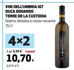 Coop Terre de la custodia ini dell'umbria igt duca odoardo offerta
