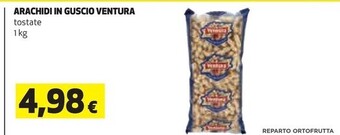 Coop Ventura arachidi in guscio offerta