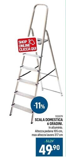 Cfadda Scala domestica 6 gradini offerta